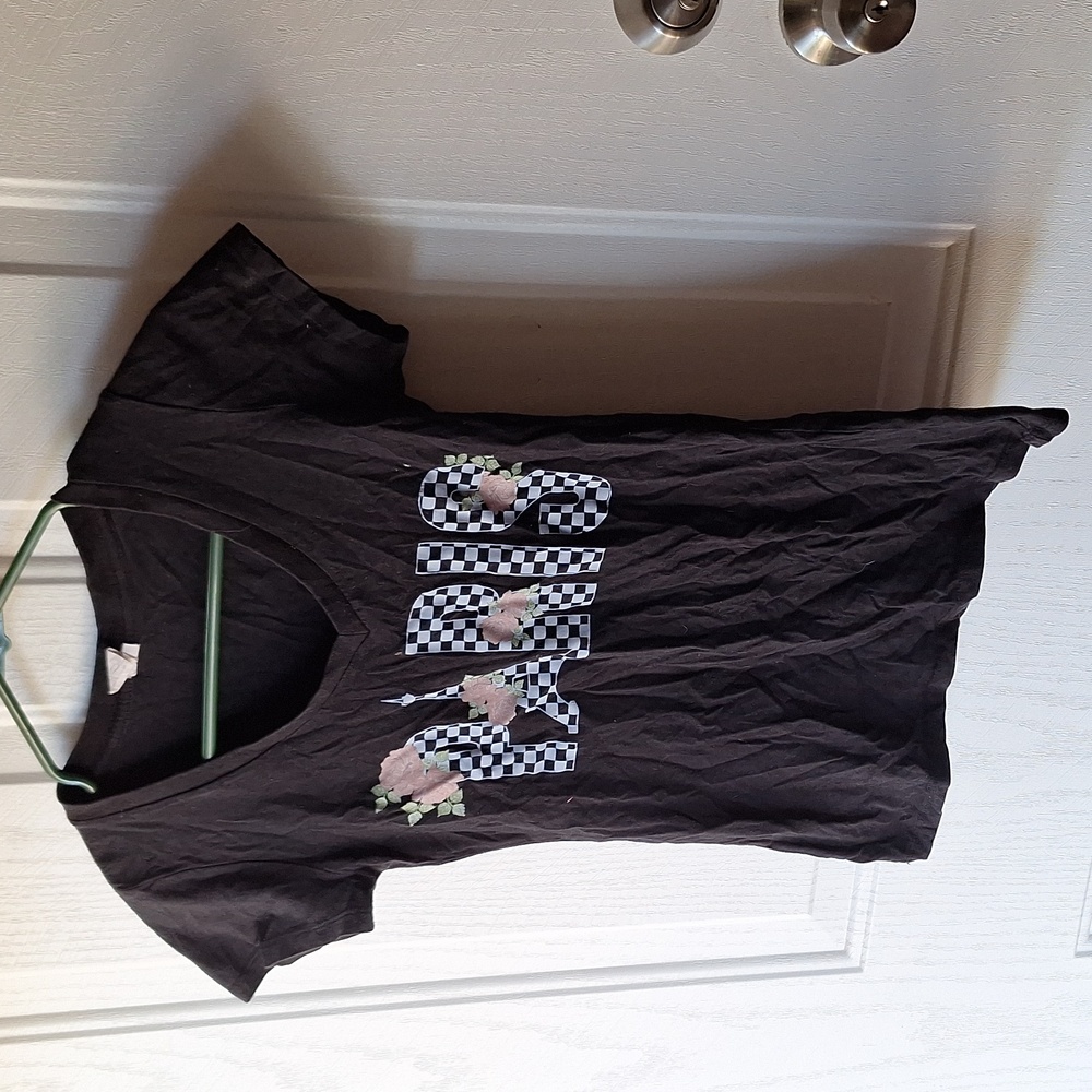 Paris t shirt with roses